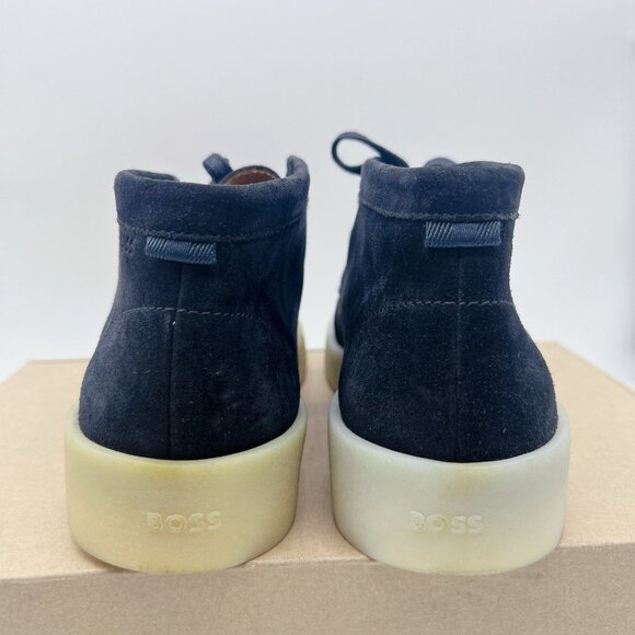 Hugo Boss Clay Chukka Sneaker Men's Navy Suede Lace Up Desert Boots Shoes US 9 - Picture 7 of 12